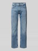 Straight leg jeans met steek- en achterzakken, model 'Mosa'