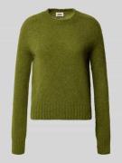 Gebreide pullover met ribboorden