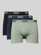 Slim fit boxershort van katoenmix in een set van 3 stuks