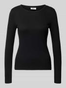 Slim fit shirt met lange mouwen in riblook