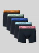 Boxershort met elastische band in een set van 5 stuks