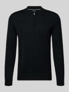 Gebreide pullover van scheerwol met polokraag model 'Dondor'