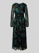 Maxi-jurk met V-hals en tailleband