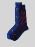 Sokken met labeldetails in een set van 2 paar