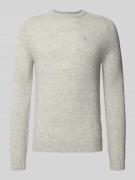 Regular fit gebreide pullover van pure wol