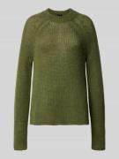 Regular fit gebreide pullover met alpaca, model 'KARA'