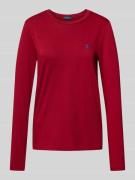 Shirt met lange mouwen en labelstitching