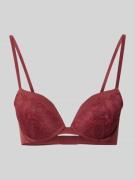 Push-up-bh met gebloemd kant, model 'Plunge'