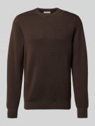 Gebreide pullover met ronde hals, model 'THEO'