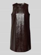 Mini-jurk in leerlook