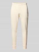 Regular fit sweatpants van katoenmix