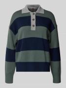 Gebreide pullover met polokraag van een mix van lanawol en kasjmier