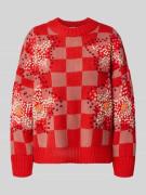 Loose fit pullover van scheerwolmix