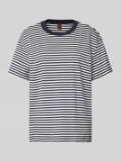 T-shirt met streepmotief en ronde hals