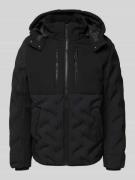 Regular fit bodywarmer met afneembare capuchon