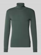 Shaped fit shirt met lange mouwen van puur katoen met col