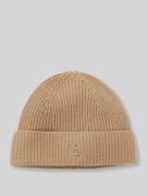 Beanie van een mix van wol en kasjmier, model 'LEAH'