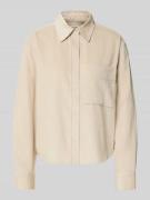 Comfort fit overhemdblouse van puur katoen