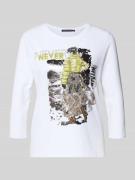 Regular fit shirt met lange mouwen en statementprint, model 'September...