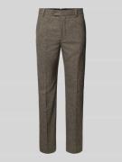 Slim fit pantalon met wol, model 'REED'