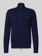 Wollen jas met opstaande kraag