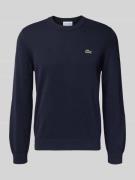Regular fit gebreide pullover van katoenmix