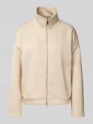 Sweatjack van viscosemix met tweewegsritssluiting