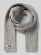 Sjaal van scheerwol met labeldetail, model 'CRONICA'