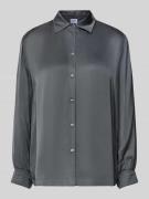 Regular fit blouse van viscose met knoopsluiting