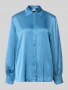 Regular fit blouse van viscose met knoopsluiting