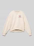 Sweatshirt met ribboorden