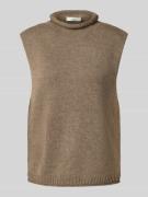 Gebreid shirt van kasjmiermix met col, model 'LACY'