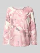 Shirt met lange mouwen van viscosemix met ronde hals