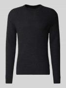 Gebreide pullover met ronde hals, model 'REAGAN'