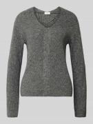 Regular fit gebreide pullover met wol
