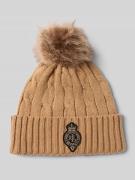 Gebreide muts met wolgehalte