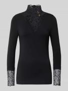 Slim fit shirt met lange mouwen van lyocellmix, model 'Marica'