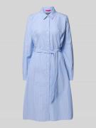 Overhemdjurk met strikceintuur