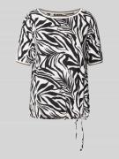 T-shirt met tunnelkoord in de zoom