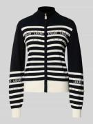 Regular fit gebreid jack van viscosemix