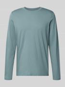 Shirt met lange mouwen en geribde ronde hals