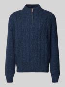 Gebreide pullover met ribboorden
