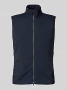 Regular fit gilet met opstaande kraag, model 'Map'
