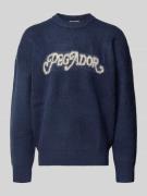 Gebreide pullover met ribboorden