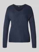Regular fit gebreide pullover met V-hals, model 'CAMILLA'
