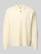 Gebreide pullover met polokraag, model 'Script'