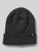 Beanie met labeldetail