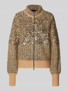 Gebreid jack met ritssluiting