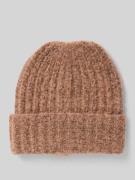 Ribgebreide beanie, model 'PYRON'