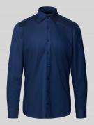 Body fit zakelijk overhemd met kentkraag